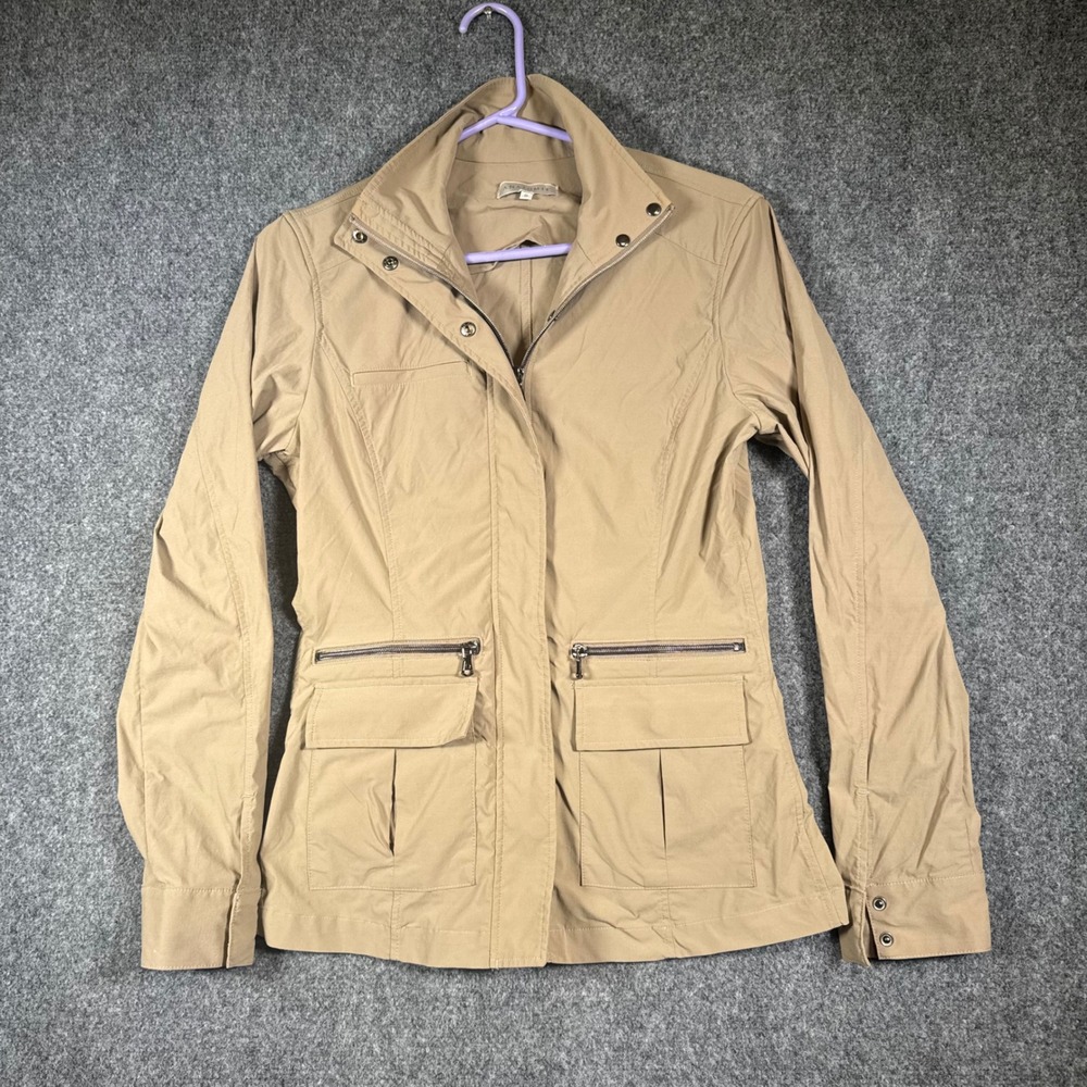 Anatomie Kenya Safari Jacket Womens Small Tan Khaki Lightweight Travel Utility